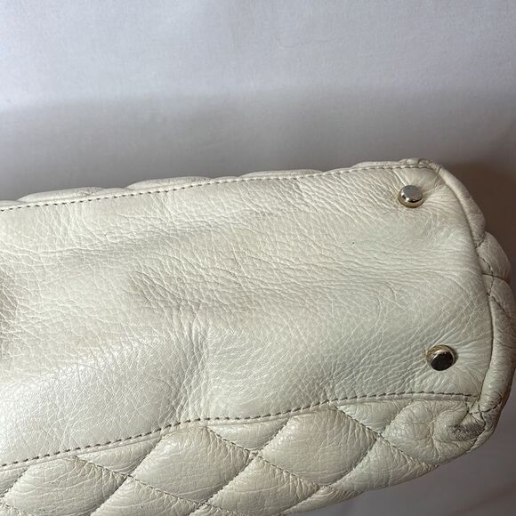 Kate Spade Cream Quilted Maryanne Shoulder Bag With Chain Handles. - Picture 8 of 14